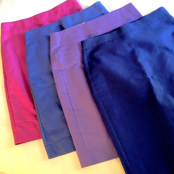 J. Crew Dresses & Skirts - J. Crew Shades Blue Purple Pencil 4-Skirt Bundle